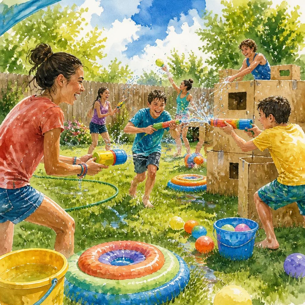 Водяные бластеры Nerf: летние игры с водой